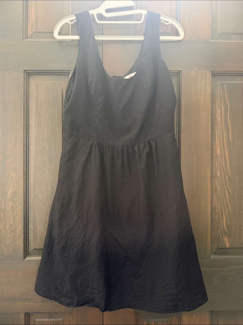 Women’s Vineyard Vines Classic Black Sleeveless A-Line Dress size 8 gold zipper